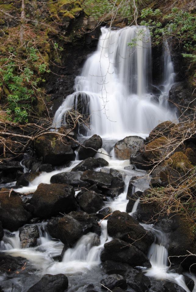 scottish isles waterfall